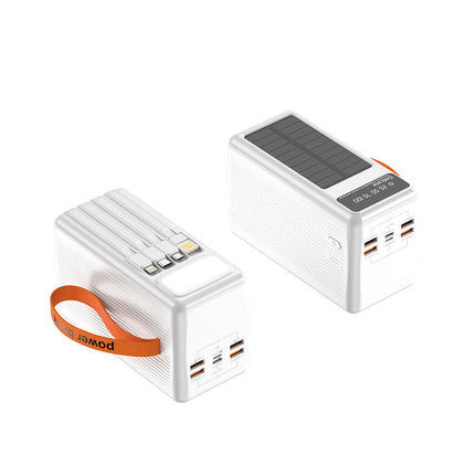EcoCharge | Solar Power Bank with Integrated Cables & Digital Display | Portable Energy Solution for All Devices 3
