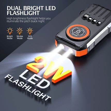 EcoCharge | Solar Power Bank with LED Light & Fast Charging | Portable Energy Solution for Outdoor Adventures 3