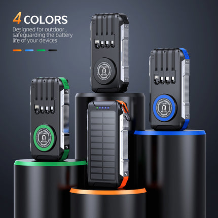 EcoCharge | Solar Power Bank with LED Light & Fast Charging | Portable Energy Solution for Outdoor Adventures 4