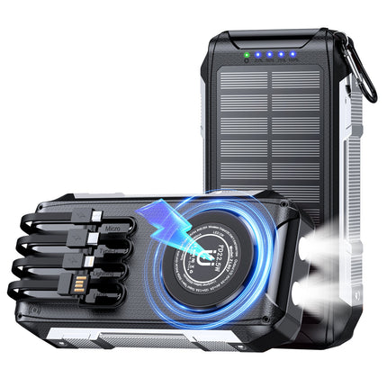 EcoCharge | Solar Power Bank with LED Light & Fast Charging | Portable Energy Solution for Outdoor Adventures 9