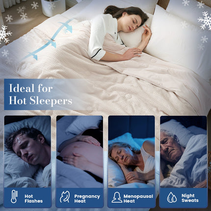 EcoCool Collection | Waffle Cooling Comforter with Sorona Fiber | Breathable Design for Hot Sleepers 2