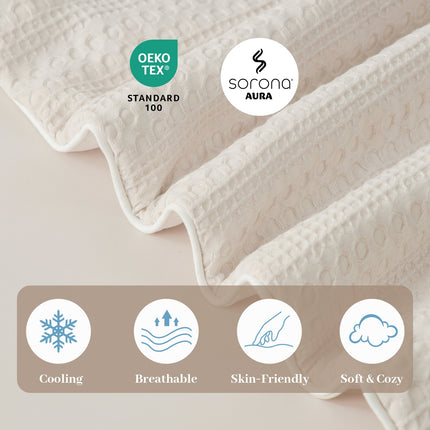 EcoCool Collection | Waffle Cooling Comforter with Sorona Fiber | Breathable Design for Hot Sleepers 5