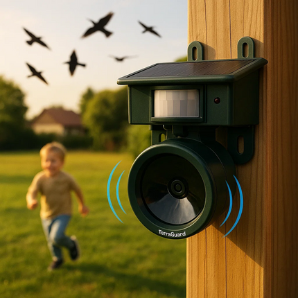EcoGuard | Bird Deterrent Repeller with Motion Sensor & Natural Sounds | Effective Solution for Pigeon and Woodpecker Control 2