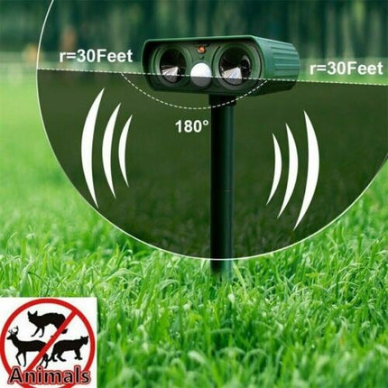 EcoGuard | Motion-Activated Animal Deterrent with Ultrasonic Sound | Solar-Powered Solution for Garden Protection 4