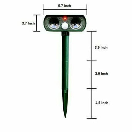 EcoGuard | Motion-Activated Animal Deterrent with Ultrasonic Sound | Solar-Powered Solution for Garden Protection 5