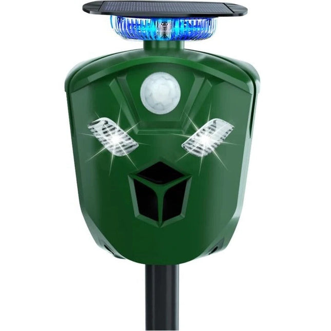 EcoGuard | Solar-Powered Animal Deterrent System with 360° Coverage | Effective Cat & Rat Repellent for Your Yard 0
