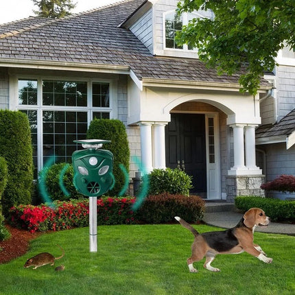 EcoGuard | Solar-Powered Animal Deterrent System with 360° Coverage | Effective Cat & Rat Repellent for Your Yard 6