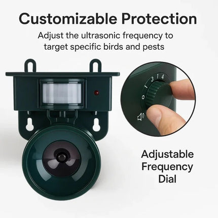 EcoGuard | Solar-Powered Animal Repeller with Motion Sensor & Custom Sounds | Durable Outdoor Device for Effective Animal Deterrence 3