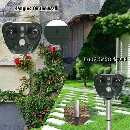 EcoGuard | Solar-Powered Ultrasonic Bird Deterrent System with Dual Charging | Humane Solution for Garden Protection 4