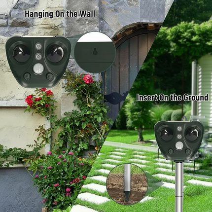 EcoGuard | Ultrasonic Bird Repeller with Solar Power & LED Lights | Humane Bird Deterrent for Gardens 4