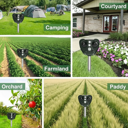 EcoGuard | Ultrasonic Bird Repeller with Solar Power & LED Lights | Humane Bird Deterrent for Gardens 6