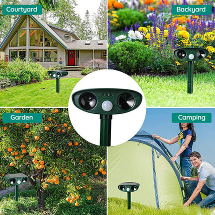 EcoGuard | Ultrasonic Cat, Squirrel & Rat Deterrent with Motion Sensor | Safe Solar-Powered Solution for Gardens and Yards 4