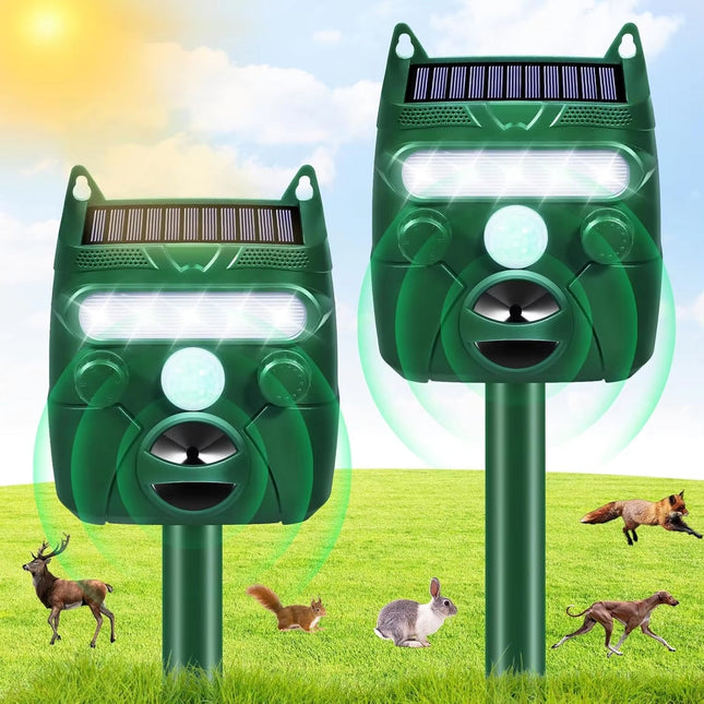 EcoGuard | Ultrasonic Cat & Bird Deterrent with Solar Power | Humane Pest Control for Gardens 0