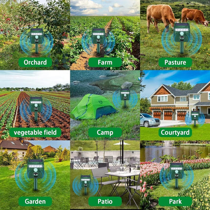 EcoGuard | Ultrasonic Cat & Bird Deterrent with Solar Power | Humane Pest Control for Gardens 5