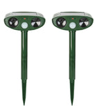 EcoGuard | Ultrasonic Chipmunk Repeller with Solar Power & Motion Sensor | 2425 sq ft Coverage for Safe Pest Control 0