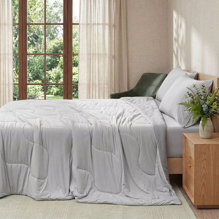 Eco Comfort | Natural Fiber Cooling Comforter with Ultra Breathability | Lightweight Design for Hot Sleepers 1
