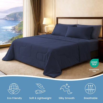 Eco Comfort | Natural Fiber Cooling Comforter with Ultra Breathability | Lightweight Design for Hot Sleepers 10