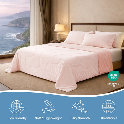 Eco Comfort | Natural Fiber Cooling Comforter with Ultra Breathability | Lightweight Design for Hot Sleepers 4