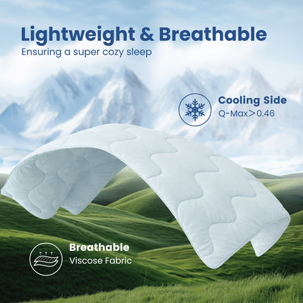Eco Comfort | Natural Fiber Cooling Comforter with Ultra Breathability | Lightweight Design for Hot Sleepers 7