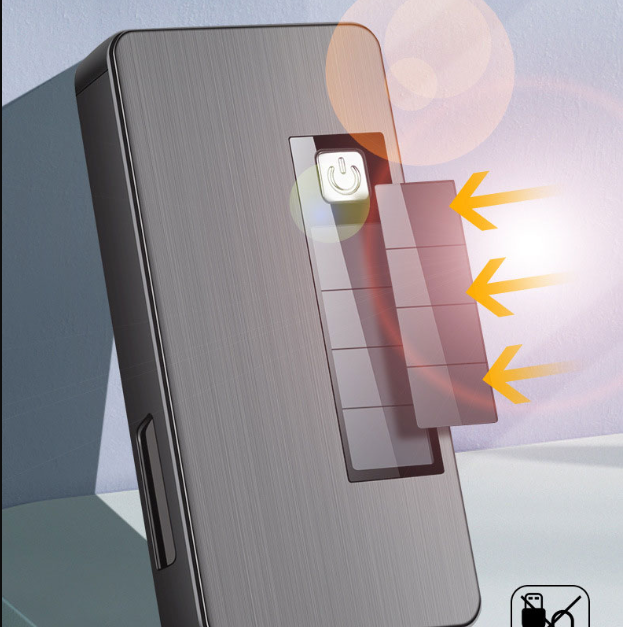 Eco Flame | Solar Charging Jet Lighter with LED Light | Compact Design for Outdoor Adventures 1