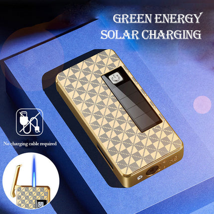 Eco Flame | Solar Charging Jet Lighter with LED Light | Compact Design for Outdoor Adventures 3
