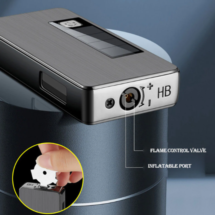 Eco Flame | Solar Charging Jet Lighter with LED Light | Compact Design for Outdoor Adventures 5