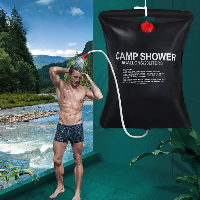 Eco Shower | Portable Solar Shower Camping with Quick Heating | 20L Bag for Outdoor Adventures 0