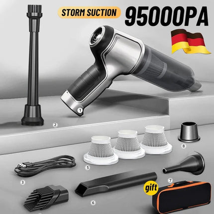 Efficient Cordless Vacuum Cleaner for Car Interior & Home with Intelligent Suction Control 2