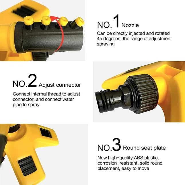 Efficient Lawn Sprinkler System | 360° Rotating Design with Multi-Angle Nozzles for Even Water Coverage 1