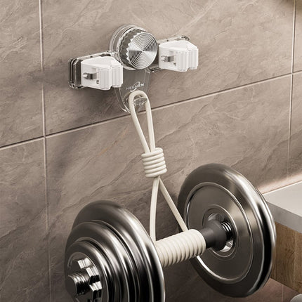 Efficient Storage Solutions | Heavy Duty Mop and Broom Holder with Powerful Suction Cups | Space-Saving Organizer for Clutter-Free Living 3
