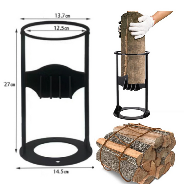 Efficient Wood Splitter | Compact Manual Log Splitter with Ergonomic Handle | Portable Firewood Splitter for Hassle-Free Wood Splitting 1