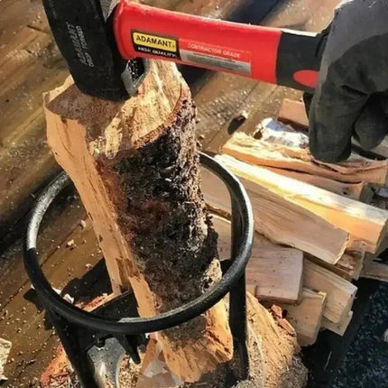 Efficient Wood Splitter | Compact Manual Log Splitter with Ergonomic Handle | Portable Firewood Splitter for Hassle-Free Wood Splitting 4