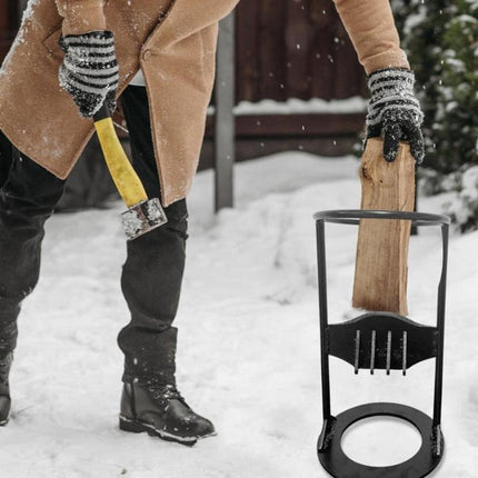 Efficient Wood Splitter | Compact Manual Log Splitter with Ergonomic Handle | Portable Firewood Splitter for Hassle-Free Wood Splitting 5