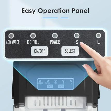 Effortless Ice Maker | Portable Countertop Ice Machine with Self-Cleaning Feature | Ideal for Home and Outdoor Use 4