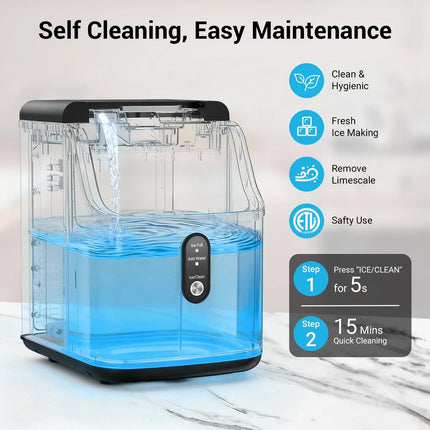 Effortless Nugget Ice Maker | Self-Cleaning Countertop Machine for Soft Chewable Ice 5
