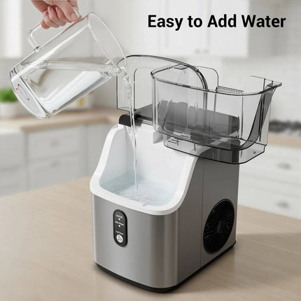Effortless Nugget Ice Maker | Self-Cleaning Countertop Machine for Soft Chewable Ice 6