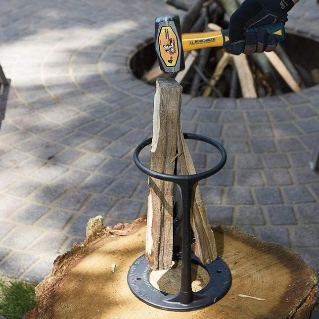 Effortless Wood Splitting Tool | Durable Carbon Steel Axe with Beveled Design | Safe Firewood Preparation for All Ages 0