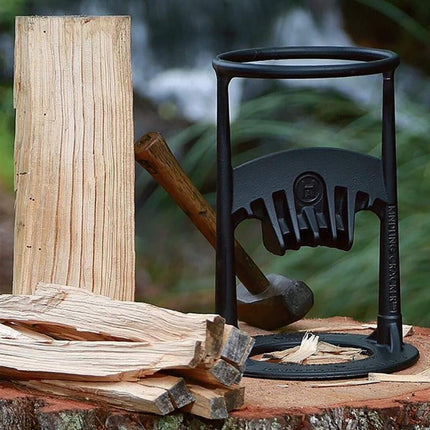 Effortless Wood Splitting Tool | Durable Carbon Steel Axe with Beveled Design | Safe Firewood Preparation for All Ages 4