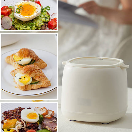 Electric Egg Cooker for Hard Boiled Eggs, 4 Egg Boiler with Auto Shut Off