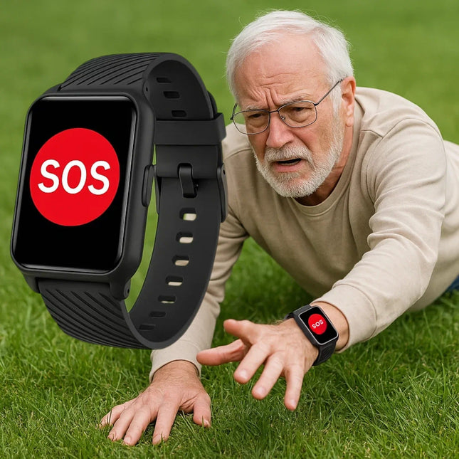 ElderGuard | Smartwatch for Seniors with Fall Detection & GPS Tracking | Emergency Alerts for Enhanced Safety 1