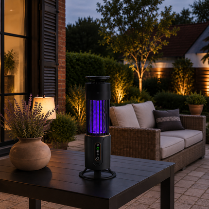 Indoor Outdoor Bug Zapper, Quiet Cordless Bug Lamp for Patio and Camping
