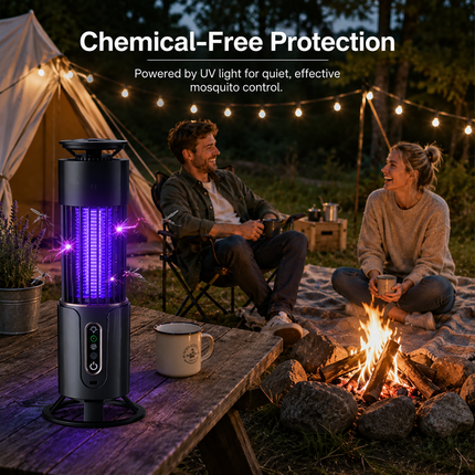 Indoor Outdoor Bug Zapper, Quiet Cordless Bug Lamp for Patio and Camping – image 5