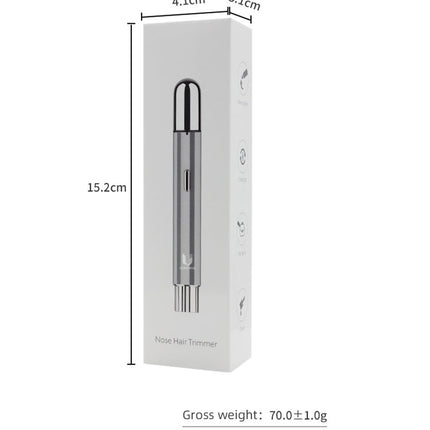 Electric Nose Hair Trimmer, Eyebrow Trimmer with Dual Blade and Detachable Head – image 5