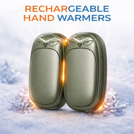 Electric Hand Warmer Set | Dual Pocket Heaters with USB Charging | Compact Design for On-the-Go Warmth 3