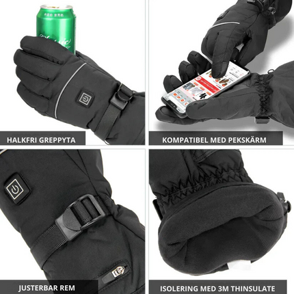 Electric Heated Gloves | Adjustable Temperature with 3M Insulation | Waterproof Comfort for Men and Women 4