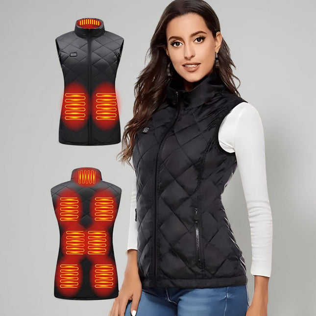 Electric Heated Vest for Women with 9 Heating Zones | Slim Fit Design for Ultimate Warmth 1