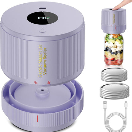 Electric Mason Jar Vacuum Sealer | One-Touch Food Saver Machine for Effortless Food Preservation 5