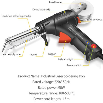 Electric Welding Tool | 2-in-1 Welder with Rapid 20s Heat-Up | Ergonomic Design for Efficient Welding and Cutting 7