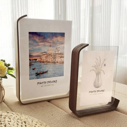 Elegant Acrylic Wood Photo Frame | Double-Sided Display for Versatile Showcasing 2
