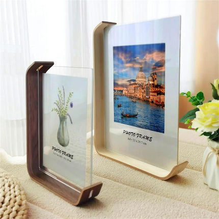 Elegant Acrylic Wood Photo Frame | Double-Sided Display for Versatile Showcasing 3